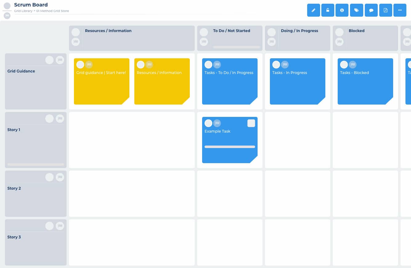 Scrum Board Online | Free For Small Teams | Scrum Boards - Method Grid