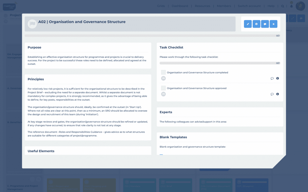 Project governance structure