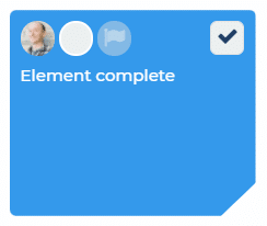 Element complete without tasks