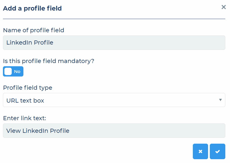 Add url profile field