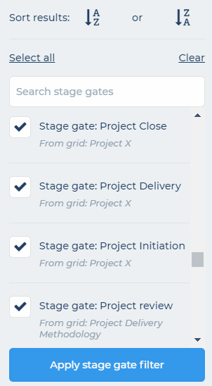 Stage Gate Filter